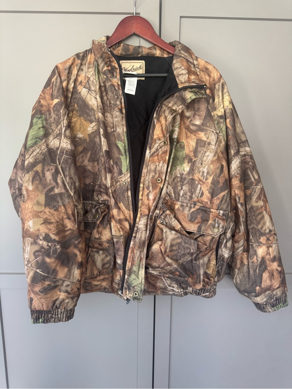 Woolrich Realtree-Inspired Camouflage Jacket in Brown and Green